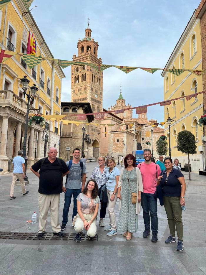 Los agentes turísticos alemanes, ayer en Teruel.