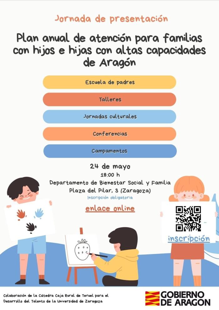 Presentación del Plan de apoyo a las familias de hijos e hijas con altas capacidades en 2024
