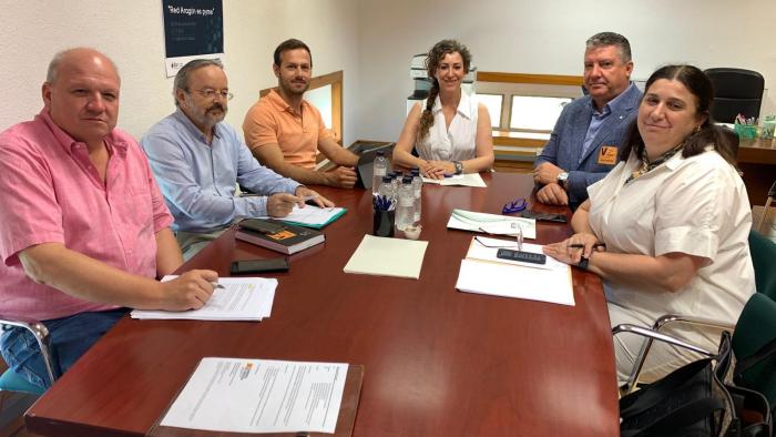 La directora general de Pymes y Autónomos, Ana Sanz, en una reunión de seguimiento del programa junto a asociaciones de autónomos