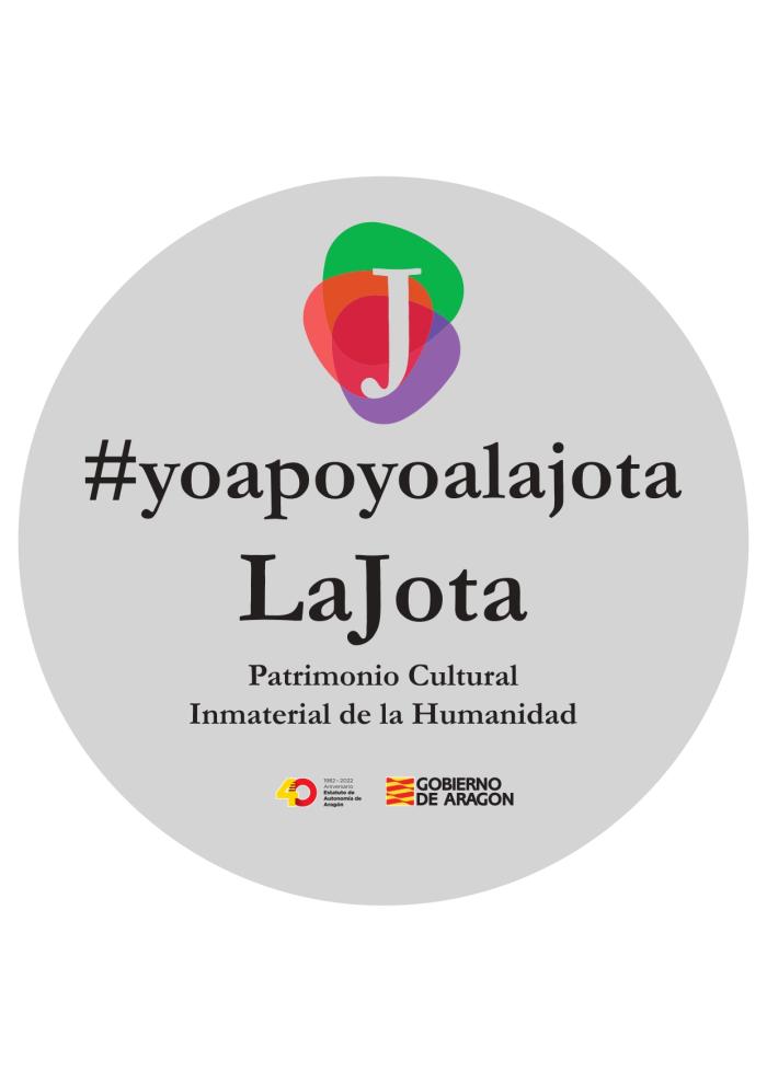 Pegatina de apoyo a la jota