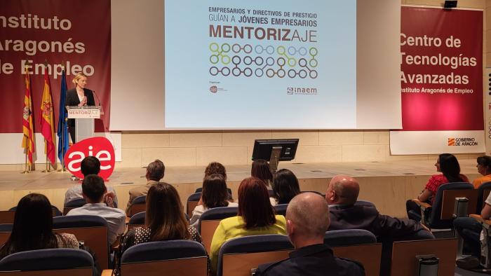 Marta Gastón en la presentación de la VIII edición de MentorizAJE