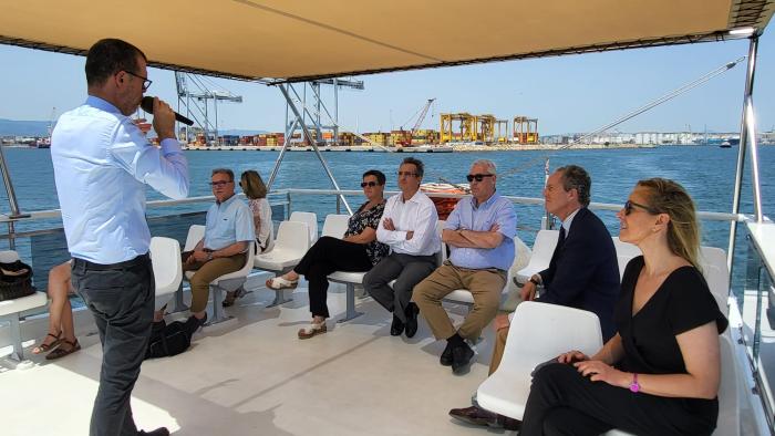 Visita de Marta Gastón al Puerto de Tarragona