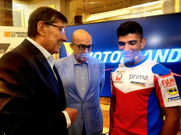 Aliaga presenta el Gran Premio Animoca Brands de Aragón de MotoGP