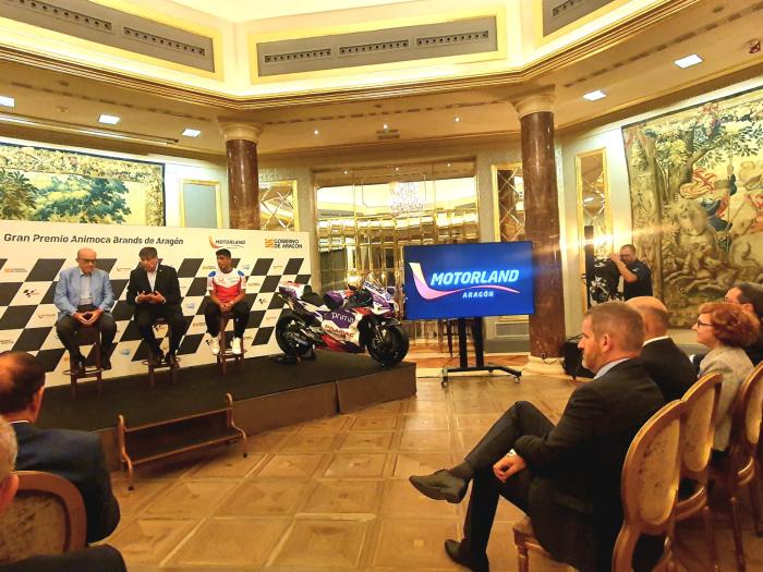 Aliaga presenta el Gran Premio Animoca Brands de Aragón de MotoGP