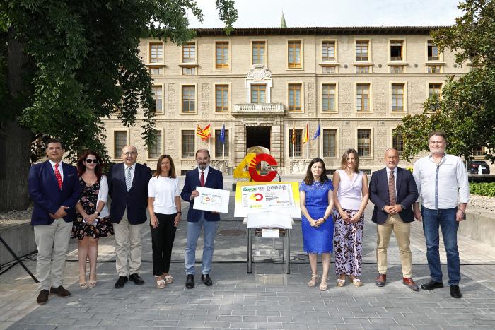 Presentación del cupón que la ONCE dedica al 40 aniversario del Estatuto de Autonomía