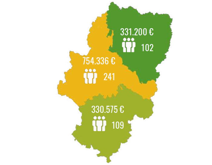 Distribución de subvenciones del Programa de Fomento del Trabajo Autónomo del INAEM en 2021