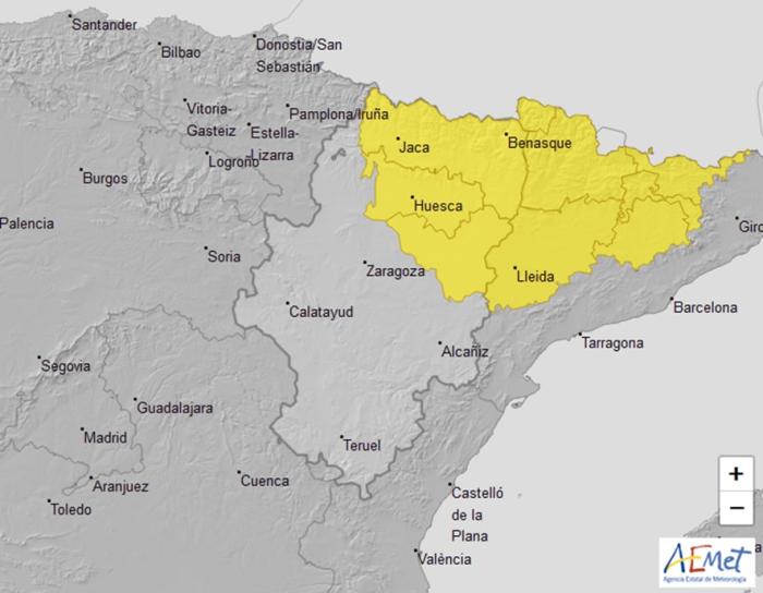 Aviso amarillo lluvias
