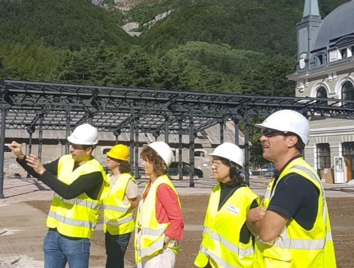 Visita de la directora del INAEM al taller de empleo de Canfranc