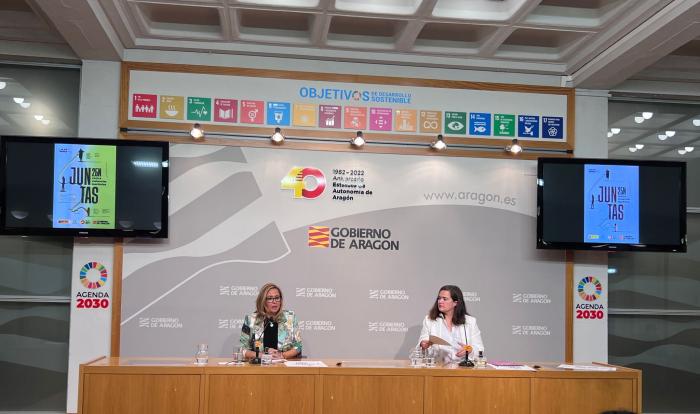 Mayte Pérez y María Goikoetxea presentan los datos del IAM por el 25 N
