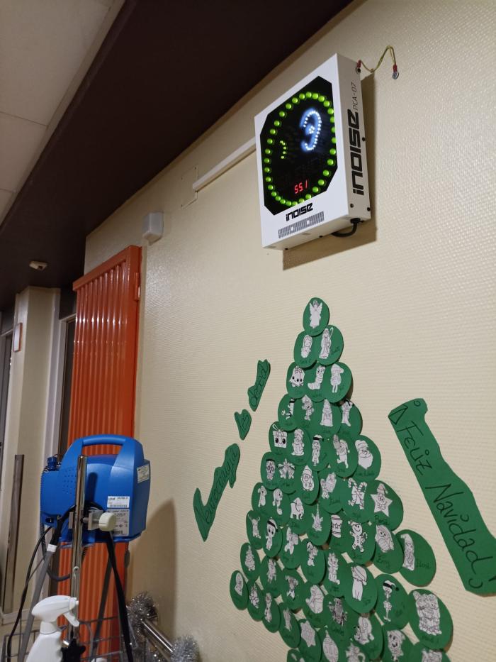Planta de Neurocirugía, donde se han instalado dos medidores de decibelios