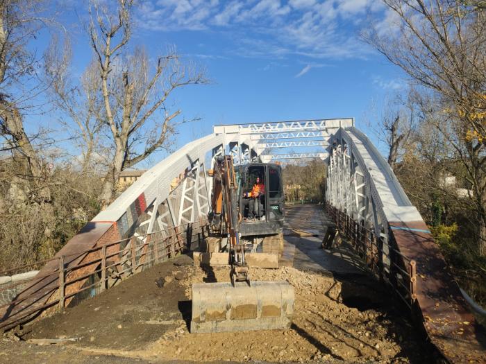 Obras en la travesía de Barbastro
