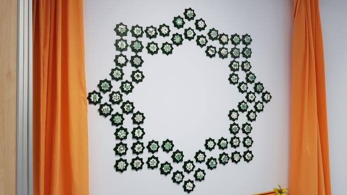 Mosaico elaborado por los usuarios de los centros del IASS
