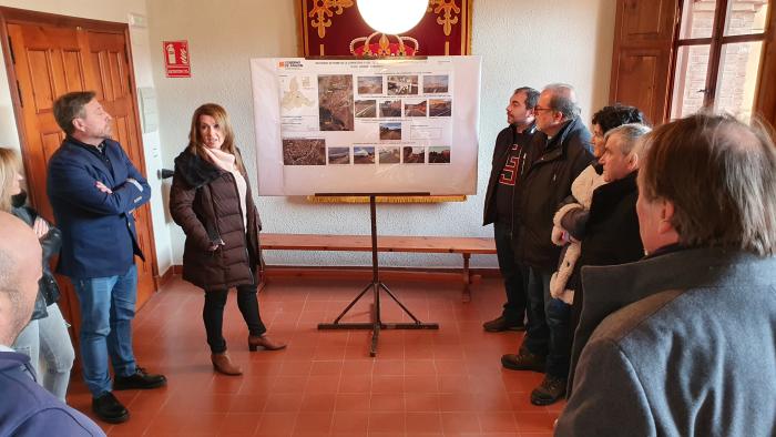 Explicación obras carretera Tabuenca