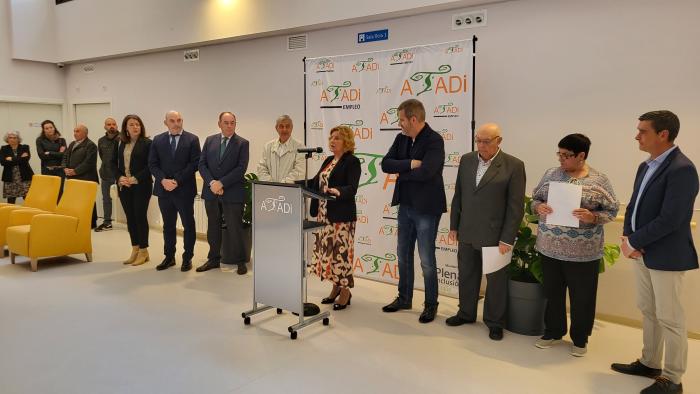 Broto, en el transcurso del acto de inauguración