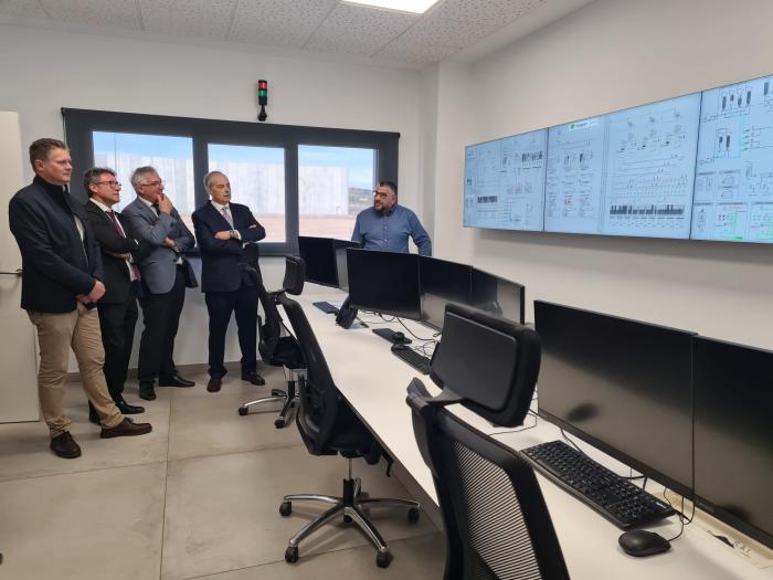Inauguración de la fábrica de piensos Cinca Porc, en Fraga.
