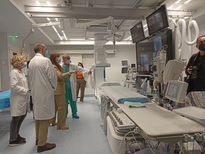 Repollés, en la nueva sala de Cardiología Intervencionista