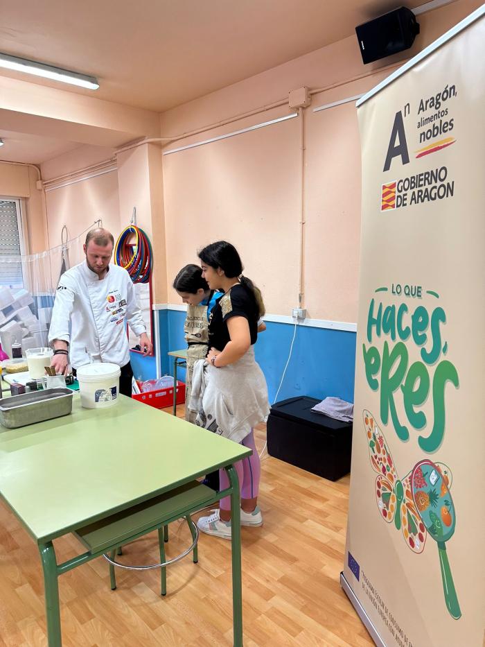 Los alumnos de quinto de Primaria, chefs por un día.