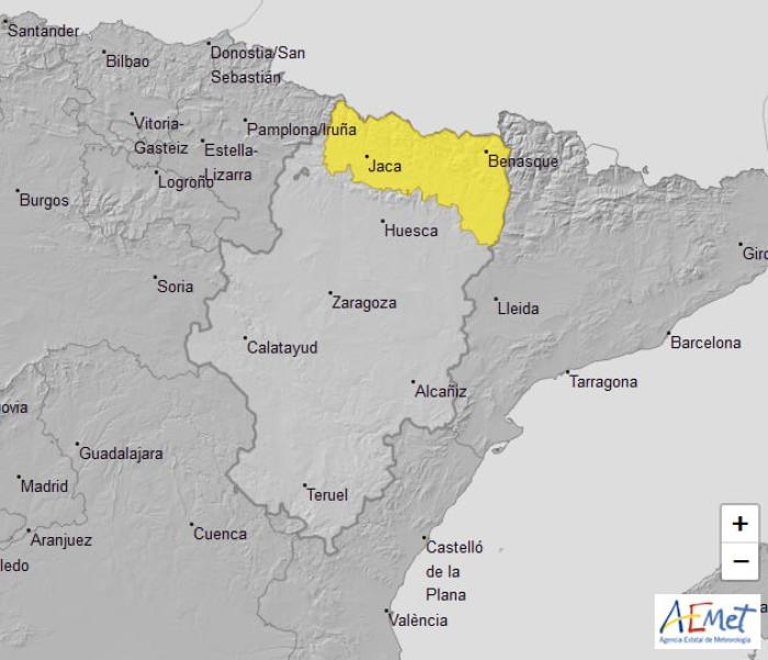 Aviso amarillo por lluvias, 4 de noviembre
