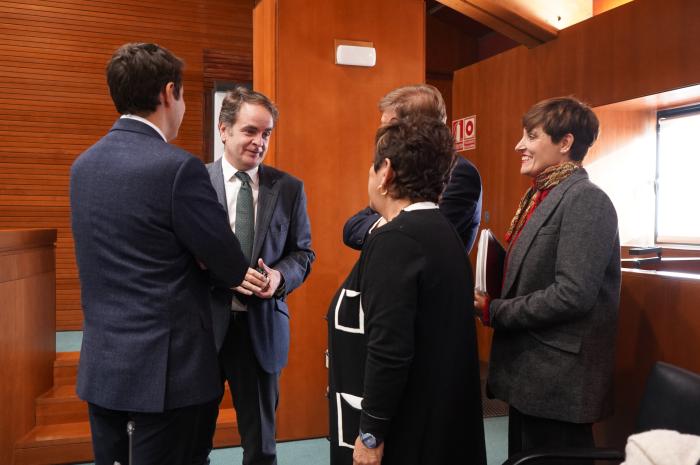 Roberto Bermúdez de Castro durante su comparecencia en las Cortes de Aragón