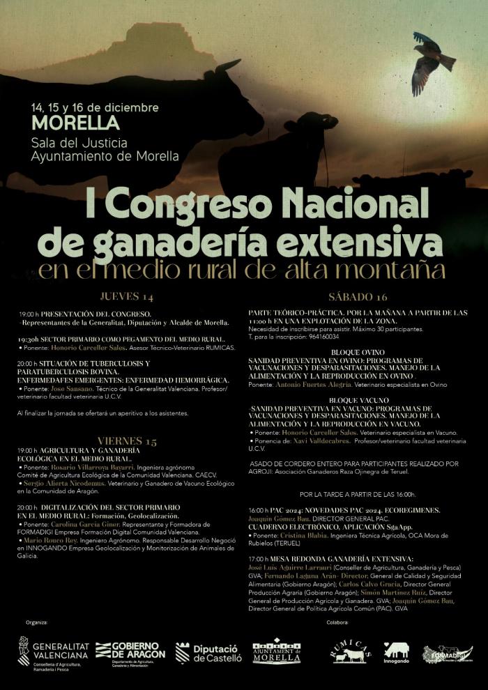 I Congreso Nacional de Ganadería Extensiva en Morella con la participación del Gobierno de Aragón