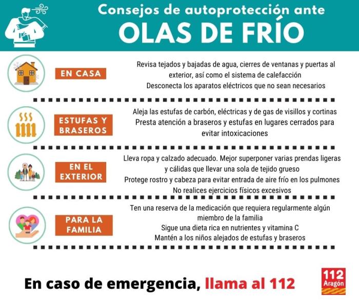 Consejos ola de frío nieve