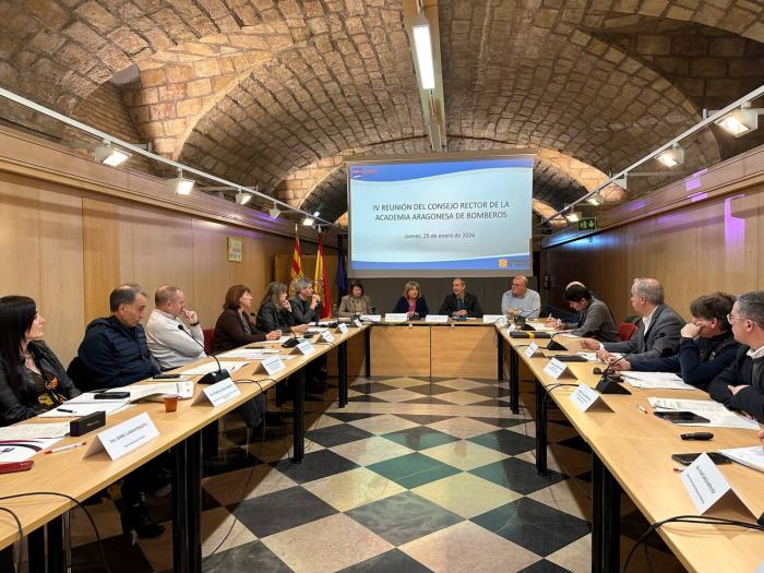 Cuarta reunión del Consejo Rector de la Academia Aragonesa de Bomberos