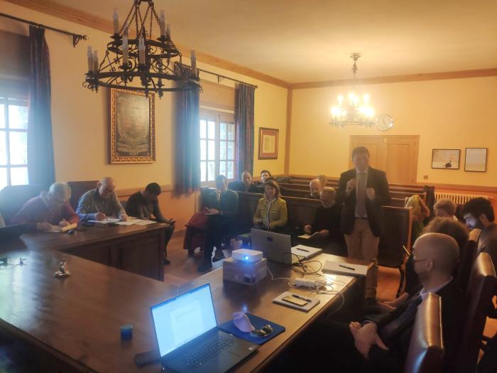 La reunión de los socios del proyecto europeo en Canfranc, esta semana.