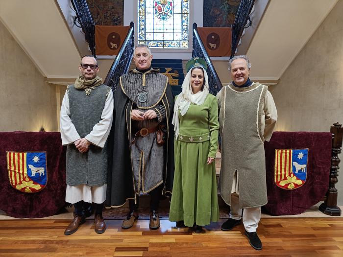Blasco, junto a los directores generales de Turismo y Cultura y la alcaldesa de Teruel.