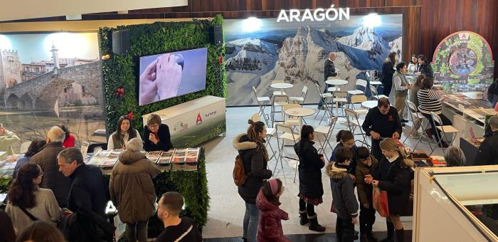 Aragón tiene un stand propio en la feria más importante de Navarra.