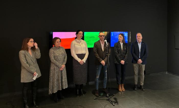 Presentación de la exposición 'Confluencias' en Huesca.