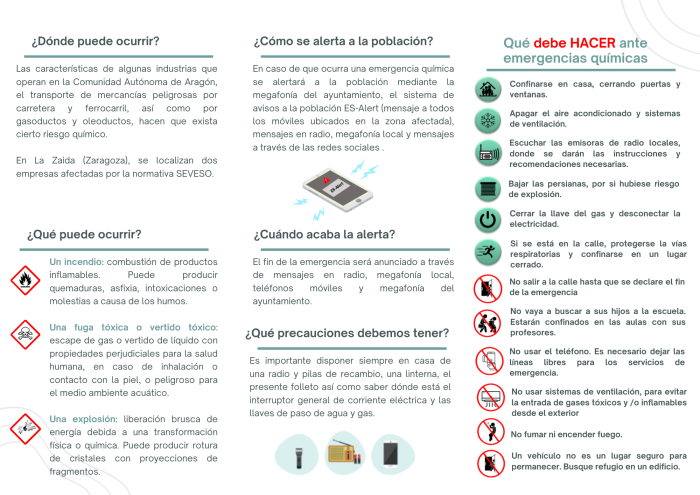 Tríptico informativo de La Zaida