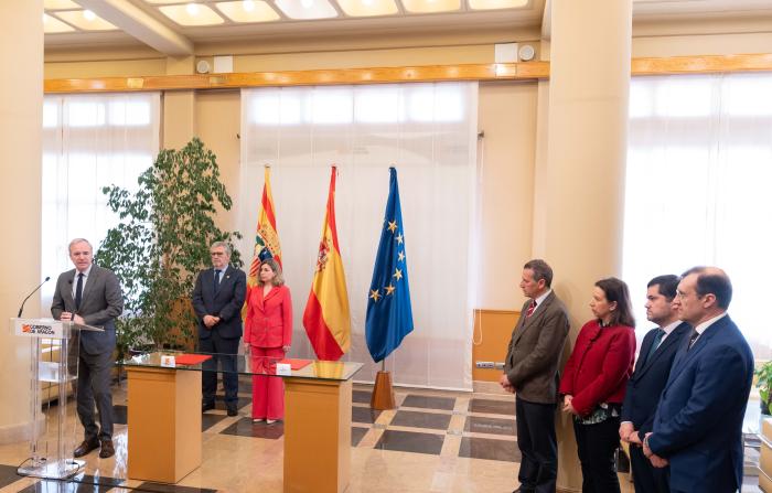 El presidente firma un acuerdo con la Universidad de Zaragoza para el incremento de plazas de nuevo ingreso en Ingeniería Informática