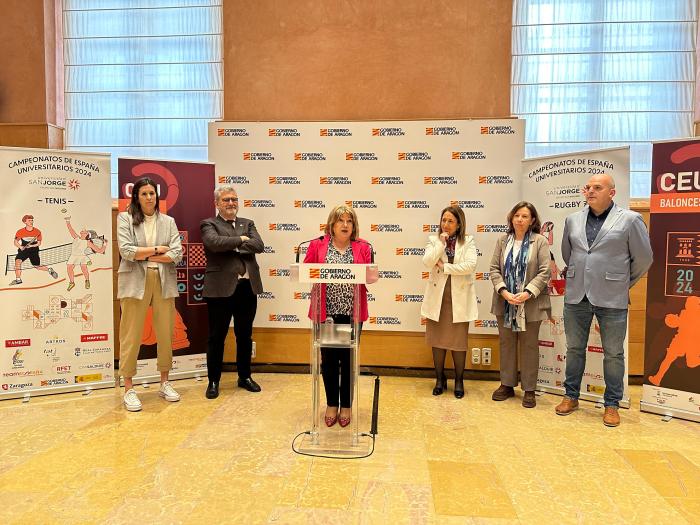 Presentación de los Juegos Universitarios en el Edificio Pignatelli.