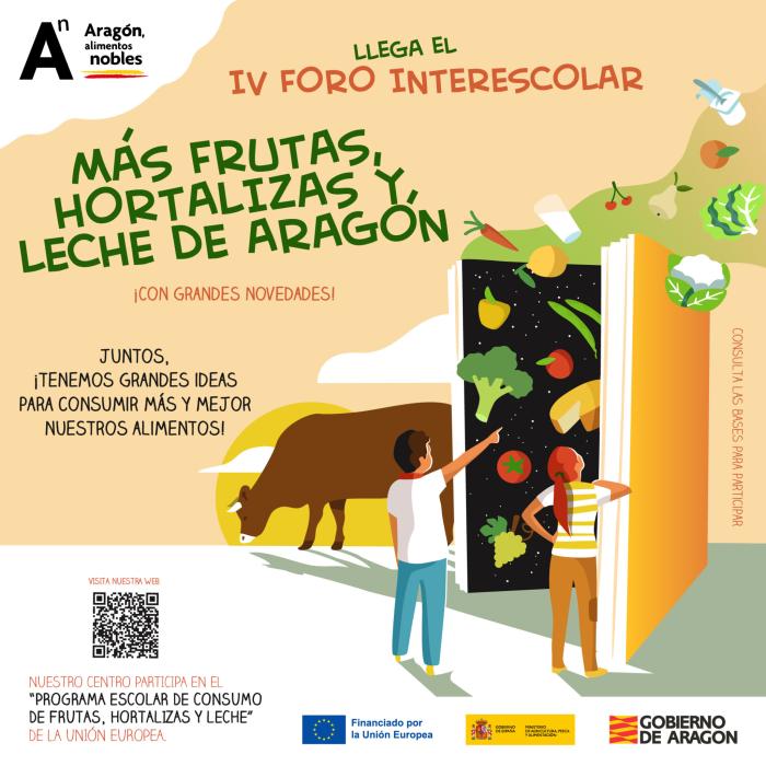 Arranca el IV Foro Interescolar “Más Frutas, Hortalizas y Leche de Aragón”
