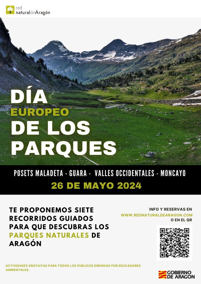 Cartel con las actividades del Día de los Parques.