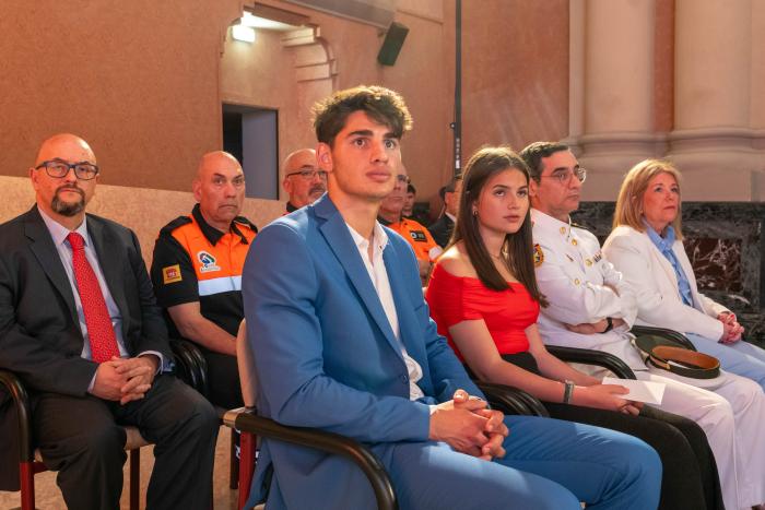 Acto de entrega de placas al Mérito de la Protección Civil en la Sala de la Corona del Edificio Pignatelli.