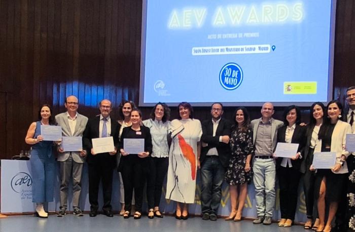 Todos los premiados de España, en la ceremonia de la AEV que se celebró en Madrid