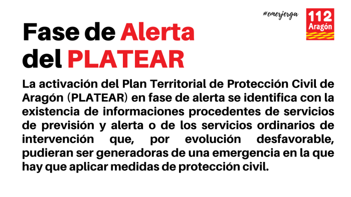 Activado el PLATEAR en fase de alerta.