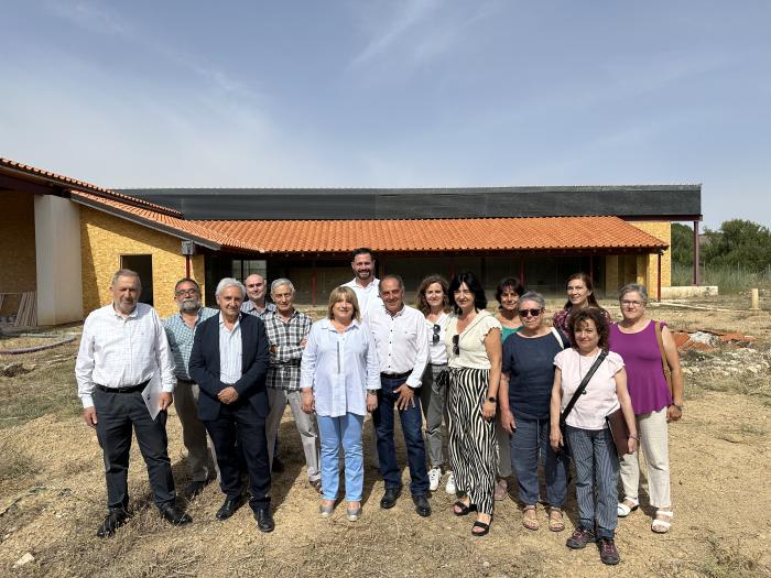 Visita a la villa romana de La Malena, en Azuara (Zaragoza).