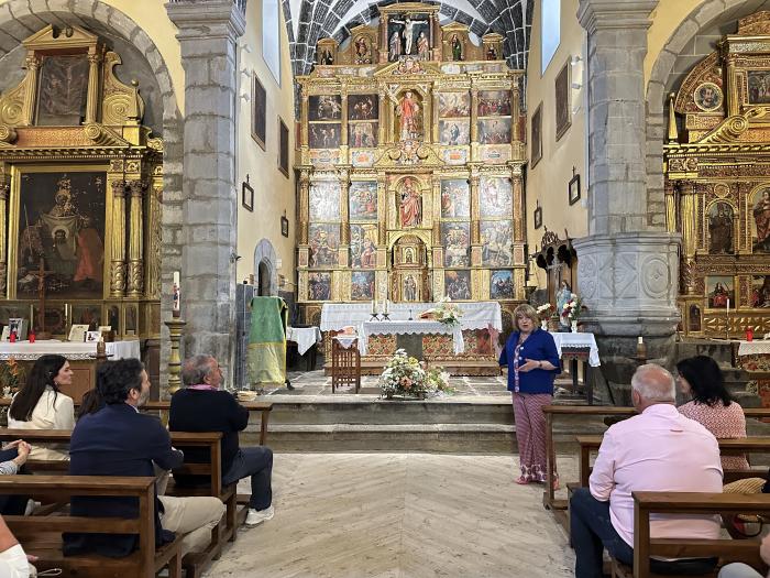 Presentación de la restauración del retablo mayor de la Iglesia de Yebra de Basa.