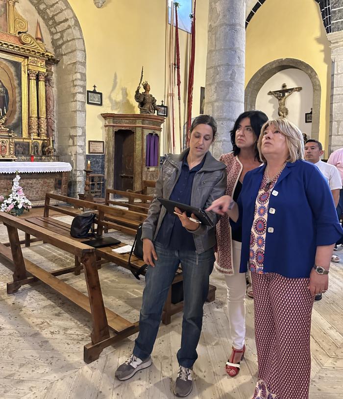 Presentación de la restauración del retablo mayor de la Iglesia de Yebra de Basa.