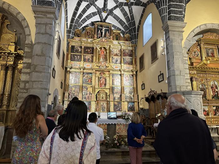 Presentación de la restauración del retablo mayor de la Iglesia de Yebra de Basa.