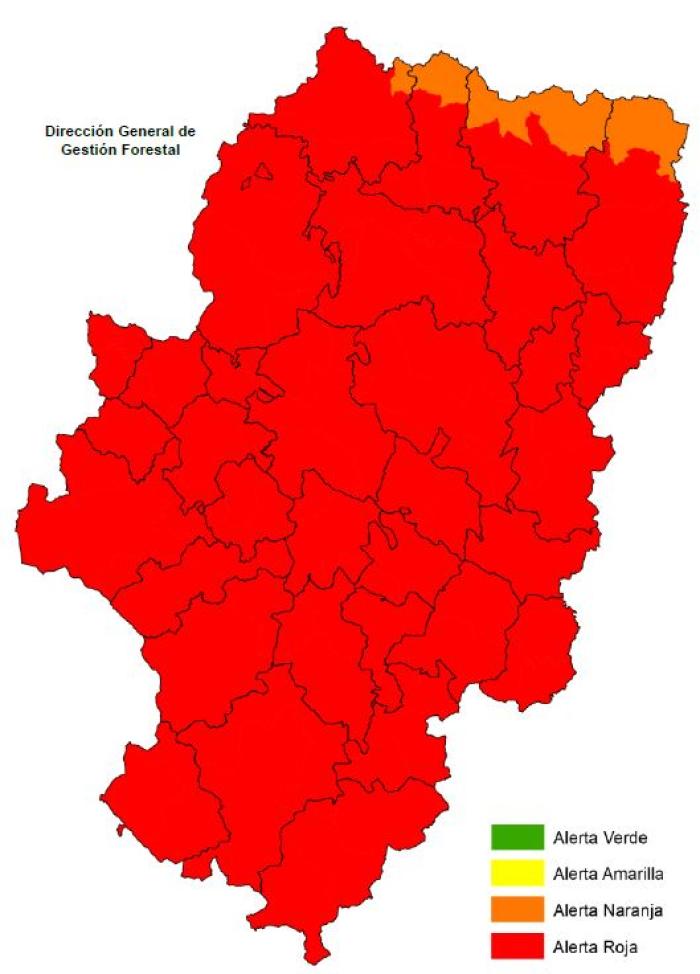 Nivel de Alerta de Peligro de Incendios Forestales (NAPIF) 31/7/24