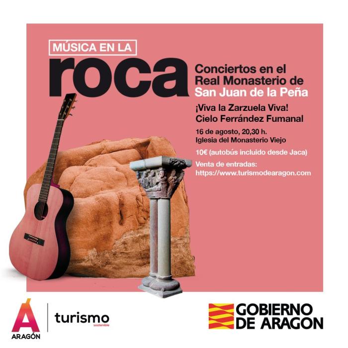 El Monasterio de San Juan de la Peña acogerá este viernes 16 el último concierto del ciclo 'Música en la roca'.