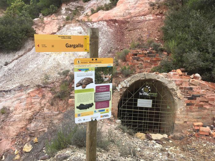 La ruta de Gargallo a la Mina de la Pintada, ofrece la posibilidad de conocer el entorno geológico donde se encontraron los fósiles de la primera tortuga mesozoica definida en España.