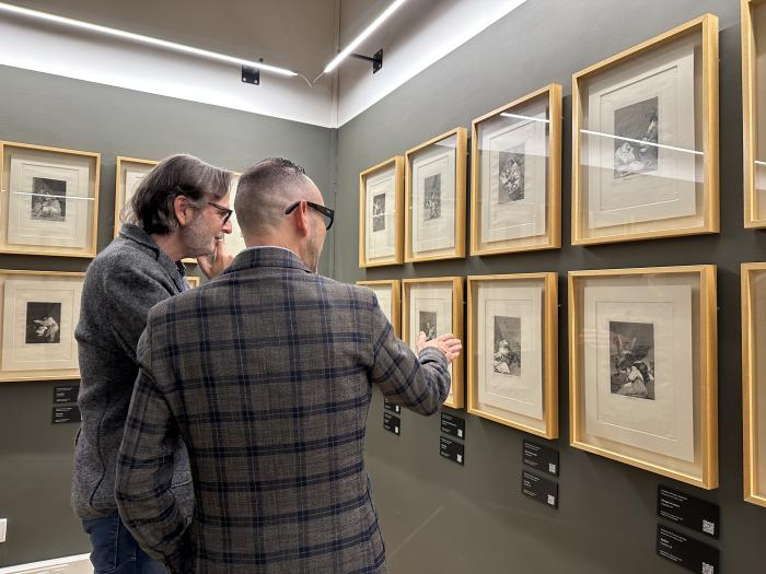 Inauguración de la exposición 'Goya. Fantasía y razón: Los Caprichos', en el Archivo Histórico Provincial de Huesca.