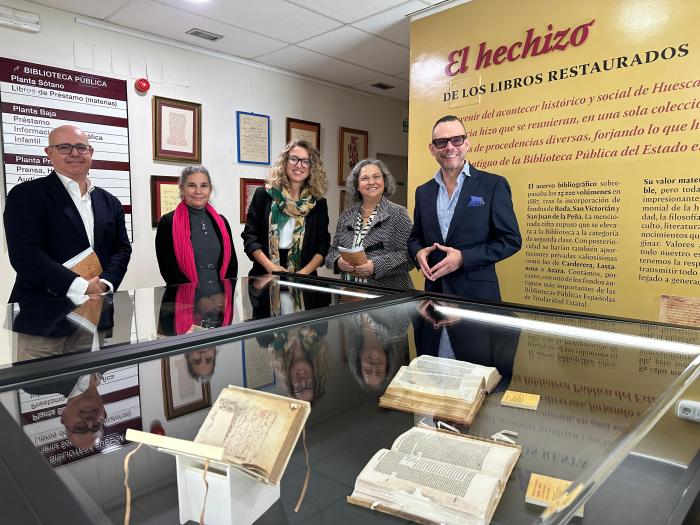 Acto de celebración del Día de las Bibliotecas en Huesca.