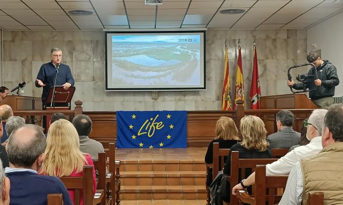 Blasco, durante su intervención.