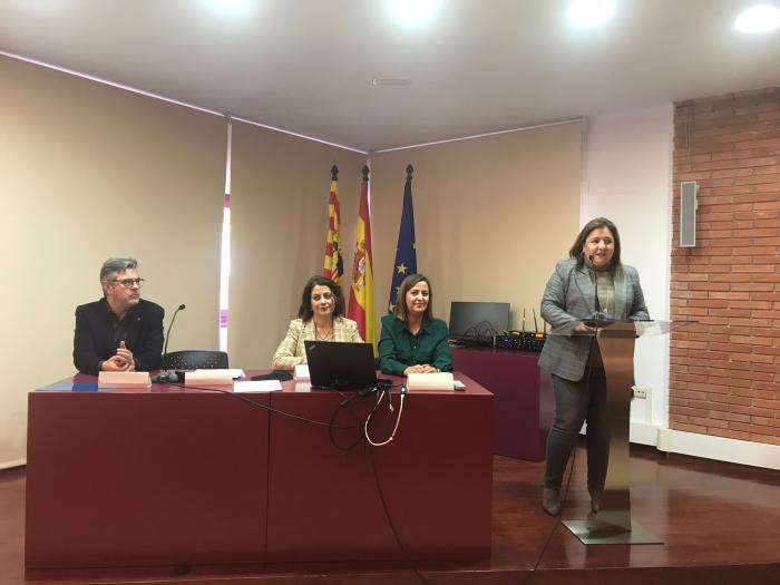 Ana López Férriz, Directora Gerente de INAEM, en el acto de clausura de los programas experienciales en Teruel