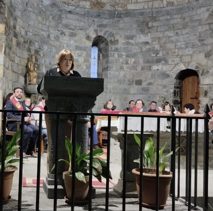 La consejera ha participado esta tarde en la entrega del Premio La Cruz de Sobrarbe